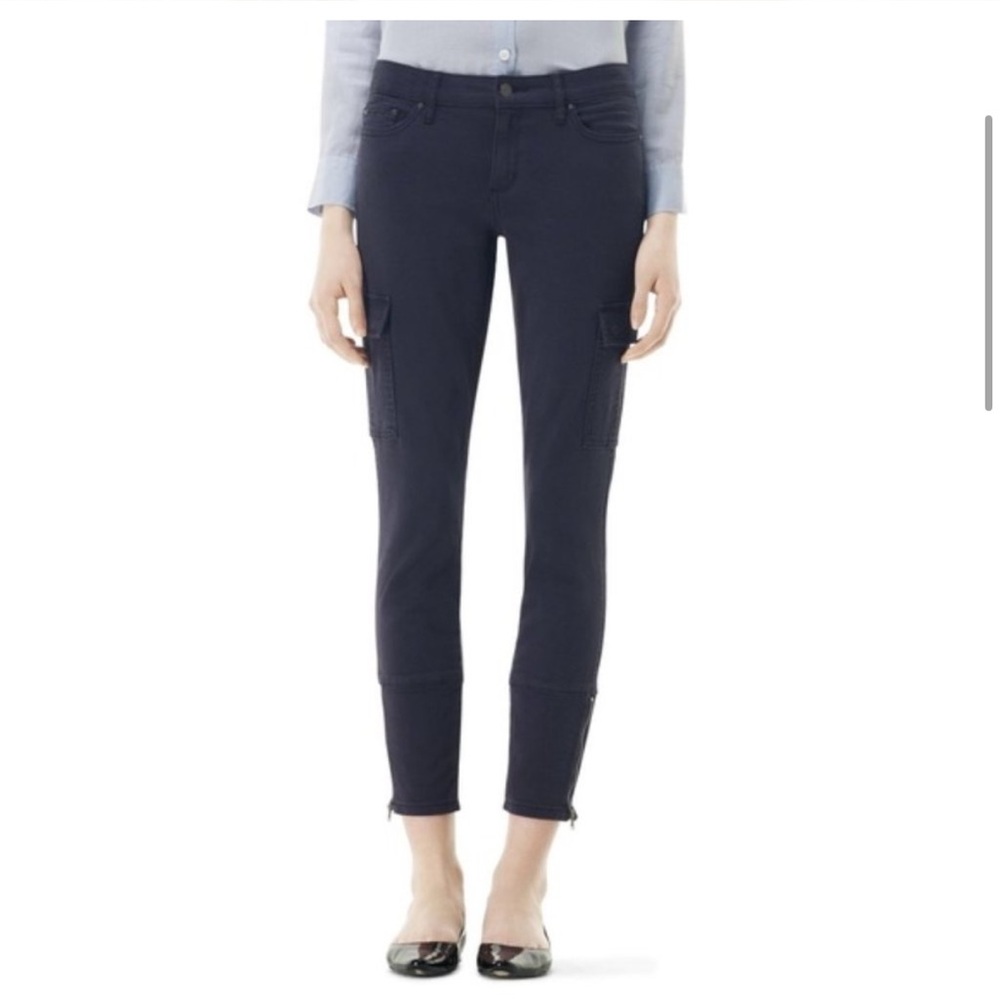club monaco cargo black skinny jeans 0